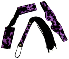 set bondage - leopard fialová verze