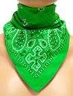 šátek bandana paisley, zelená II