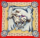šátek bandana indián, mustang, červený