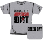šedivé dámské triko Green Day - American Idiot