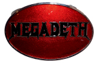 přezka na opasek Megadeth - Red Oval Logo