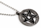 přívěsek na krk pentagram 3 cm VI