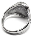 ocelový prsten Štít