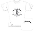bílé dámské triko Metallica - Logo