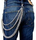 řetěz na kalhoty, různé šířky