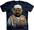 triko medvěd rybář - fly fishing hoops