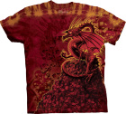 triko červený drak - Red Skull Dragon