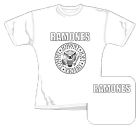 bílé dámské triko Ramones - Logo