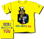 žluté triko Serj Tankian - Wants You