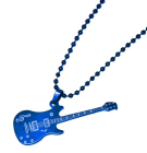 přívěsek na krk kytara, tmavě modrá metalická barva