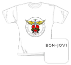 bílé dámské triko Bon Jovi - The Circle Tour
