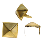 ozdoby zlaté pyramidy 7 mm x 7 mm - 100 kusů