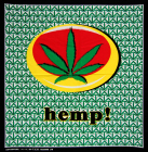 šátek bandana marihuana, hemp