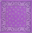 šátek bandana paisley, fialová