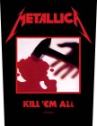 nášivka na záda Metallica - Kill'Em All