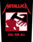 nášivka na záda Metallica - Kill'Em All