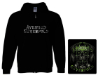 mikina s kapucí a zipem Avenged Sevenfold - Green Logo