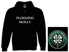 mikina s kapucí a zipem Flogging Molly - Logo