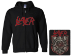 mikina s kapucí a zipem Slayer - Logo