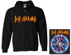 mikina s kapucí a zipem Def Leppard - Logo