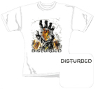 bílé dámské triko Disturbed - Hand