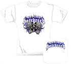 bílé dámské triko Hatebreed - Skulls