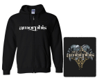 mikina s kapucí a zipem Amorphis - Skulls