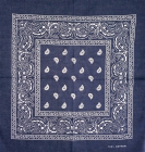 šátek bandana modrý se vzorem