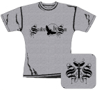 šedivé dámské triko Swallow The Sun - Logo