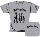 šedivé dámské triko Mötley Crüe