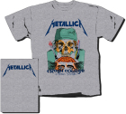 šedivé pánské triko Metallica - Crash Course In Brain Surgery