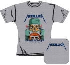 šedivé dámské triko Metallica - Crash Course In Brain Surgery