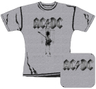 šedivé dámské triko AC/DC - Flick Of The Switch