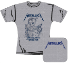 šedivé dámské triko Metallica - Damaged Justice