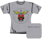 šedivé dámské triko Bon Jovi - The Circle Tour
