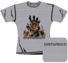 šedivé dámské triko Disturbed - Hand