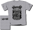 šedivé triko Aborted - Death Metal