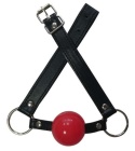 roubík - Red Rubber Ball Gag Plastic