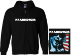 mikina s kapucí a zipem Rammstein - Amerika II