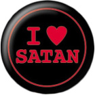 placka, odznak I Love Satan