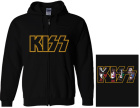 mikina s kapucí a zipem Kiss - Band Logo