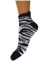 kotníkové ponožky - zebra