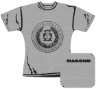 šedivé dámské triko Rammstein - Circular Logo