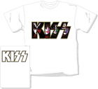 bílé triko Kiss - Band Logo