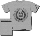 šedivé pánské triko Rammstein - Circular Logo