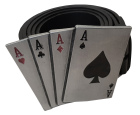 přezka na opasek  poker - Four Of A Kind II