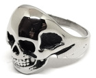 ocelový prsten Lebka - skull V
