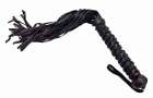 bič BDSM Flogger Suede Black II