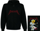 mikina s kapucí a zipem Metallica - Damaged Justice
