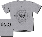 šedivé pánské triko Gojira - logo
